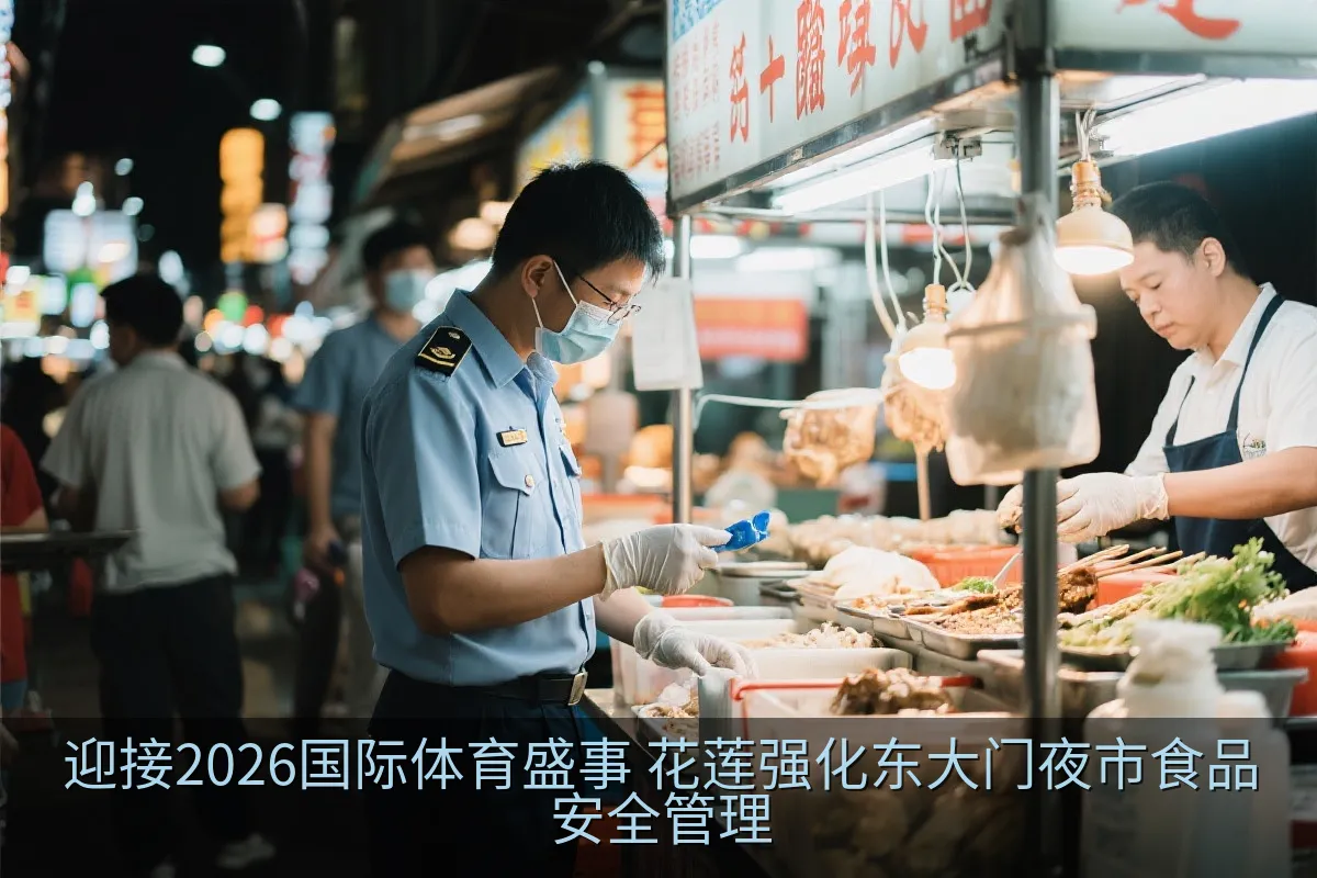 迎接2026国际体育盛事 花莲强化东大门夜市食品安全管理