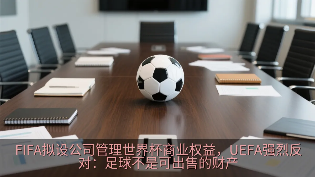 足球管理会议中的文件与会议桌